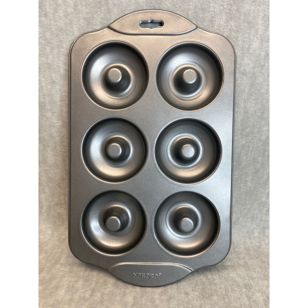 Norpro Nonstick 6 Cavity Donut Pan Doughnut Baking Tray Mold Bakeware